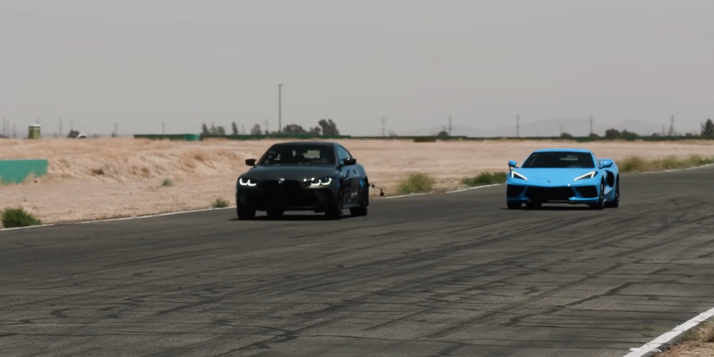 C8 Corvette vs. BMW M4 Comp: Who Wins a Drag Race?